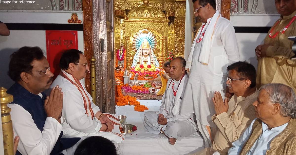 JP Nadda offers prayers at Mata Mansa Devi temple in Panchkula